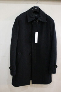 タグ付き AKM ツイード tweed soutten collar ステンカラーコート ステンカラーコート ツイード size M/99 定価￥80,000