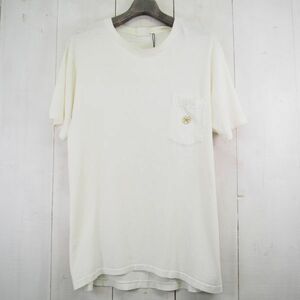 90s BANANA REPUBLIC バナナリパブリック Travel&Safari サファリ キリン ラクダ アニマルプリント ポケットTシャツ ポケT/ホワイト