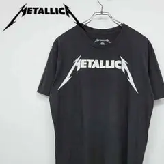 【古着】メキシコ製 メタリカ Tシャツ ビッグロゴ ブラック L