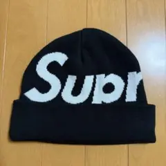 Supreme Big Logo Beanie ブラック 20aw