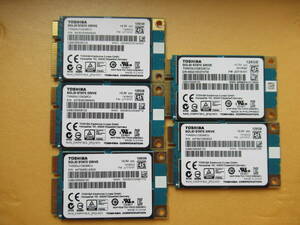 ♪♪ 【即決】TOSHIBA SSD 128GB MSATA THNSNJ128GMCU 5枚セット ♪♪③