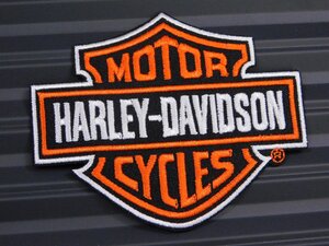 ◆送料\110◆【HARLEY-DAVIDSON・ハーレー】※《アイロン刺繍ワッペン》　アメリカン雑貨　刺繍ワッペン　アイロンワッペン