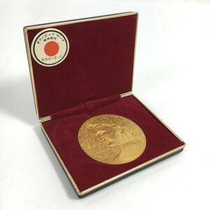 1964年 東京オリンピック 記念メダル 直径６cm 18KGP ゴールドプレート ケース付き TOKYO XVIII OLMPIAD (1)