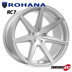 正規品 4本セット Rohana ロハナ RC7 19X9.5J 5/114.3 シルバー 厳選おすすめタイヤ 225/45R19 Mazda 6 マツダ アテンザ GJ