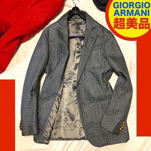 87Y241221K 超美品 GIORGIO ARMANI ジョルジオアルマーニ メンズ キルティング 検 コート ブルゾン ジャケット ダウン レザー