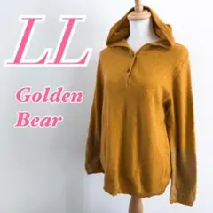 Golden Bear フード付き長袖セーター LL マスタード カジュアル