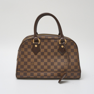 LOUIS VUITTON ルイヴィトン ドゥオモ N60008 ミニボストン ハンドバッグ ダミエ・エベヌ キャンバス×レザー ブラウン×ゴールド