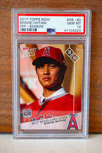 ★1円スタート！【PSA 10】大谷翔平 実質的なルーキーカード！？ 2017 Topps Now Off Season #OS-80 Shohei Ohtani【GEM MINT】RC