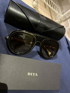 【美品】DITA ディータ ENDURANCE88 BLK-GLD ゴールド ブラック パイロット ユニセックス サングラス 眼鏡 メガネ めがね　レイバン