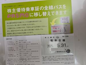 京急 電車全線(～2025/5まで) 京浜急行 株主優待乗車証