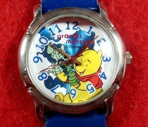 DN5K3)★完動腕時計★Disny ディズニー★Winnie-the-Pooh くまのプーさん★ブルー