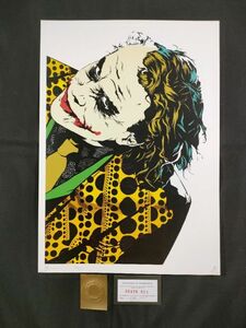 世界限定100枚 DEATH NYC C37 アートポスター バットマン ヴィラン JOKER ジョーカー 草間彌生 かぼちゃ スーツ ポップアート