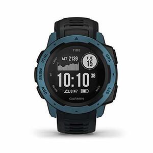 【中古】GARMIN(ガーミン) アウトドアウォッチ Instinct Tide Black/Blue 010-02064-B2