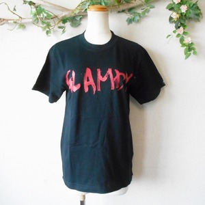 未使用 グラムディ GLAMDY 男女兼用 和柄 バック プリント 半袖 Ｔシャツ カットソー 黒 S