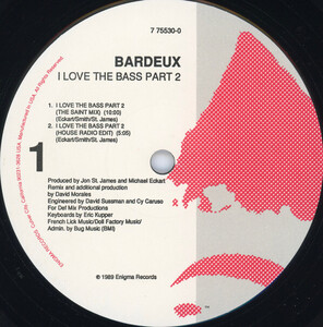 米12 Bardeux I Love The Bass Part Two 7755300 Enigma Records (3) /00250