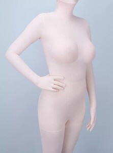 全身タイツ 顔開き ピンク Bカップ Mサイズ シリコン 偽乳付き kig ゼンタイ コスプレ ZENTAI レオタード 仮装 イベント 着ぐるみ