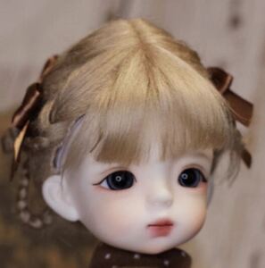 ドール ウィッグ BJD 人形 1/8 ob11 編み込み ブラウン