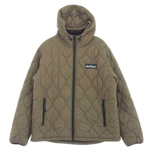 WILDTHINGS ワイルドシングス WT21229SK QUILTED HOOD JACKET 中綿 プリマロフト キルティング フーディー ジャケット G.TAUPE XL【中古】