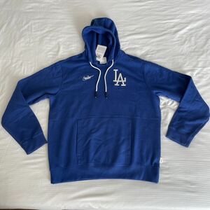 新品未使用 ナイキ ロサンゼルス ドジャース スウェットパーカー メンズUSサイズL フーディー NIKE Dodgers MLB公認