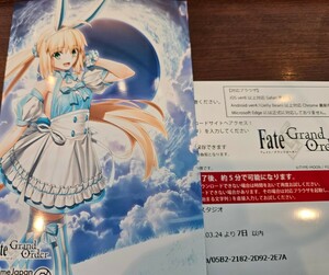 Fate Grand Order フェス 英霊召喚フォトスタジオ アルトリアキャスター バニー TYPE-MOON ブロマイド Anime Japan FGO 川澄綾子