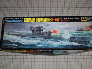 ミツワ　　　　　　絶版品　　1/216　　ドイツ潜水艦　Uボート99　ゴム動力