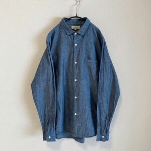 ジャパンブルージーンズ Japan Blue Jeans /長袖シャツ /シャンブレー /インディゴ /コットン /Lot. J350323 /日本製 /サイズM