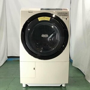 【中古品】 日立 / HITACHI ビッグドラム スリム BD-S8800R ヒートリサイクル 風アイロン 右開き 2016年製 11kg ライトベージュ 30017494