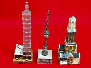 タワー　塔　　3点セット　ユトレヒト　ドム塔　Taipei　101　　ソウルタワー