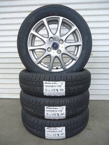 新品ホイールセット☆ヨコハマブルーアースES32☆155/65R14☆ekワゴンムーヴコンテラパンウェイクアルトミライ―スデイズN-ONEN-WGN