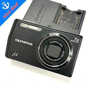 通電OK◆オリンパス OLYMPUS◆μ ミュー μ-7000 本体 7x OPTICAL ZOOM 6.6-46.2mm 1:3.5-5.3 デジタル カメラ ブラック 動作未確認