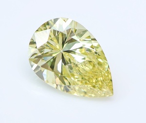 【１００円～】0.496ｃｔ 天然ダイヤ FANCY YELLOW（ナチュラルカラー）SI2 PSカット