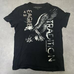 AMERICAN EAGLE OUTFITTERS アメリカンイーグル　アウトフィッターズ　半袖 Tシャツ ビンテージ 鷲　鷹　ブラック 黒 Mサイズ