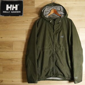 H1R/R5.30-4　HELLY HANSEN　ヘリーハンセン　マウンテンパーカ　マウンテンジャケット　アウトドア　メンズ　Lサイズ　カーキ系　