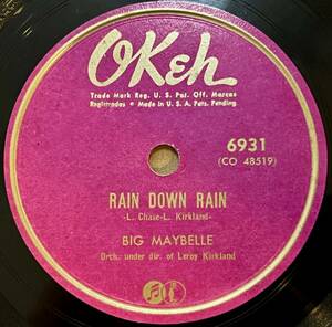 BIG MAYBELLE OKEH Rain Down Rain/ Gabbin’ Blues