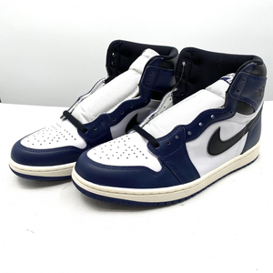 【中古】NIKE AIRJORDAN1 RETROHIGHOG MidnightNavy 26.5cm DZ5485-401 ネイビー ホワイト ナイキ エアジョーダン1[240017662742]