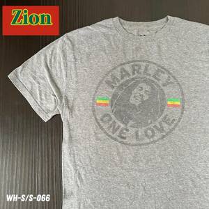 ZION ボブ・マーリー　ONE LOVE Tシャツ　Mサイズ　グレー　古着