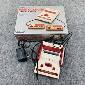 H009-Z17-72 Nintendo ニンテンドー ファミリーコンピュータ HVC-001 本体 ACアダプタ/箱付き テレビゲーム ゲーム機 ゲーム おもちゃ