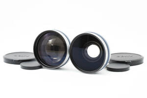 2 Sony ソニー Lenses VCL-0737H Wide-Angle & VCL-HG2037 Tele Conversion Japan 2275782