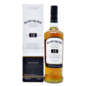 C24-1905【ウィスキー】BOWMORE ボウモア 12年 700ml 40% AGED 12 YEARS アイラ シングルモルト スコッチウィスキー お酒 未開栓 箱付き