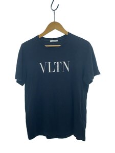 VALENTINO◆Tシャツ/M/コットン/BLK/無地