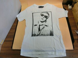 T【ソ5-95】【送料無料】andy warhol by hysteric glamour ヒステリックグラマー プリント 半袖Tシャツ/表記M/※使用感 ヨレ有