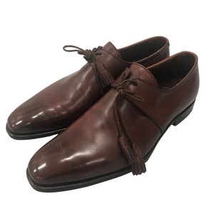 クロケット&ジョーンズ レザーシューズ ハンドグレード メンズ サイズ7.5E ボルドー CROCKETT&JONES Hartwell2 約26.0cm【AFC43】