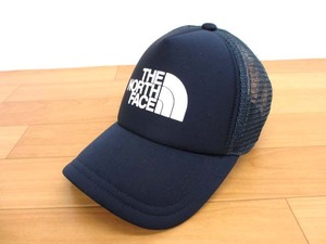 【Y】ノースフェイス ロゴ メッシュ キャップ 帽子 KL(54-56cm) ネイビー NNJ02409 キッズ THE NORTH FACE