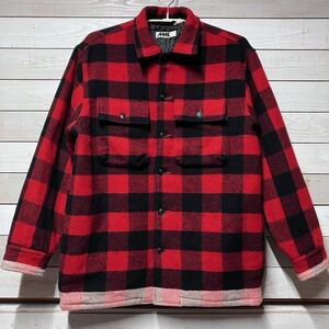 SIZE L GOODENOUGH MORE ABOUT LESS グッドイナフ バッファローチェック ブロックチェック ジャケット ラインネル ネルシャツ ウール MML