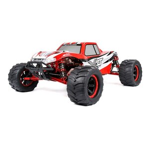 新価格！新品・完成品45CCエンジンRCカーROFUN XLT 4WDビッグフット赤 すべて揃ったエンジン・受信機・サーボ・送信機etc ROVANSORTS