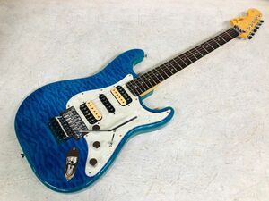 中古 Fender Michiya Haruhata Stratocaster Caribbean Blue Trans (u80482)