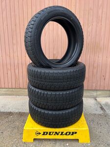 国産　2019年製　スタッドレス　185/55R16 4本　ダンロップ　ウィンターマックス　WM02 フィット　スイフト ノート　ヤリス　グレイス