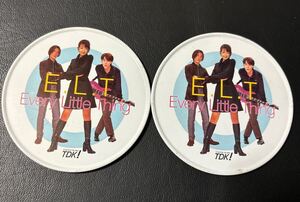 ELT コースター2個 Every Little Thing TDK！　　昭和レトロコースター　