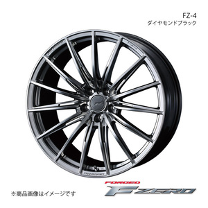 F ZERO/FZ-4 インプレッサWRX STI GRF/GVF 2ポットキャリパー ホイール1本【18×8.0J 5-114.3 INSET45 ダイヤモンドブラック】0039834