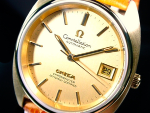 ★超美品 OMEGA Ω オメガ コンステレーション 14金SS Cal.1011 クロノメーター 綺麗！★